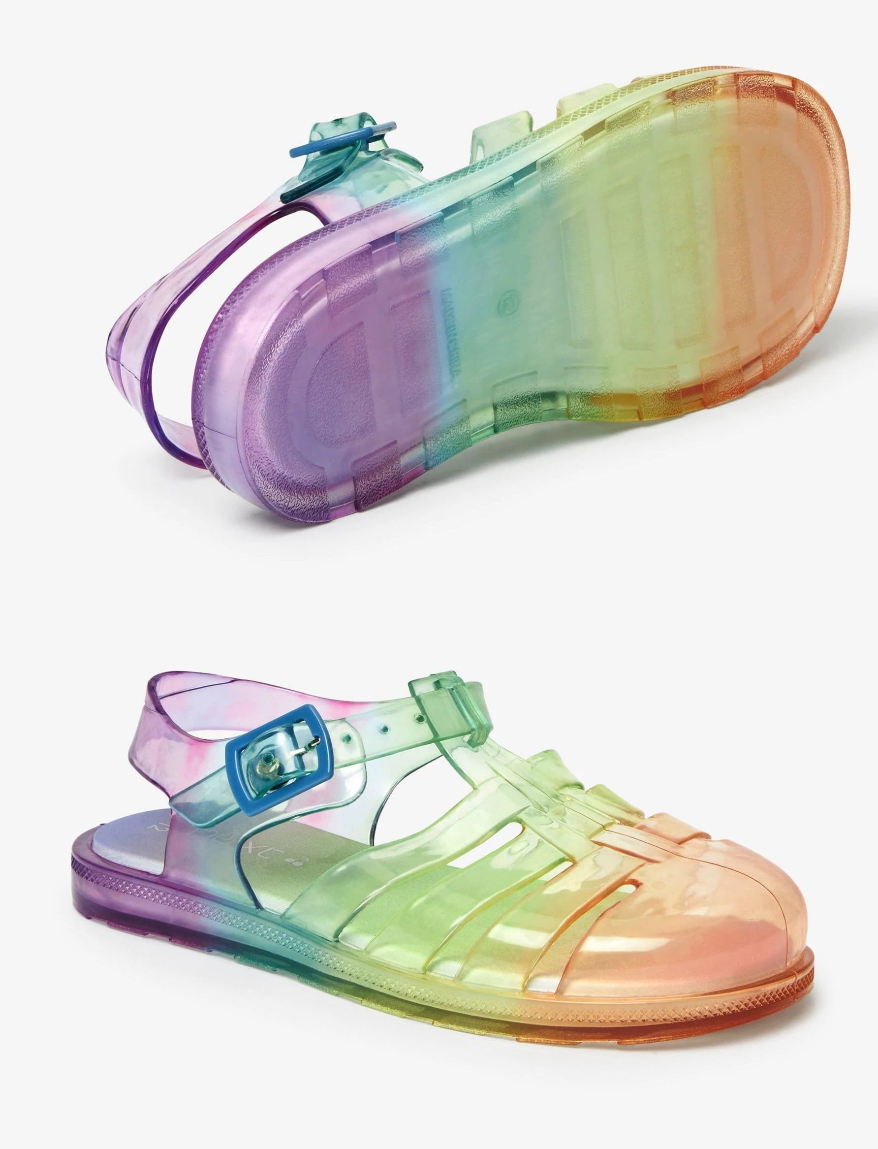 Weiter – Regenbogen-Kinder-Gelee-Sandalen mit weicher Sohle – 24 