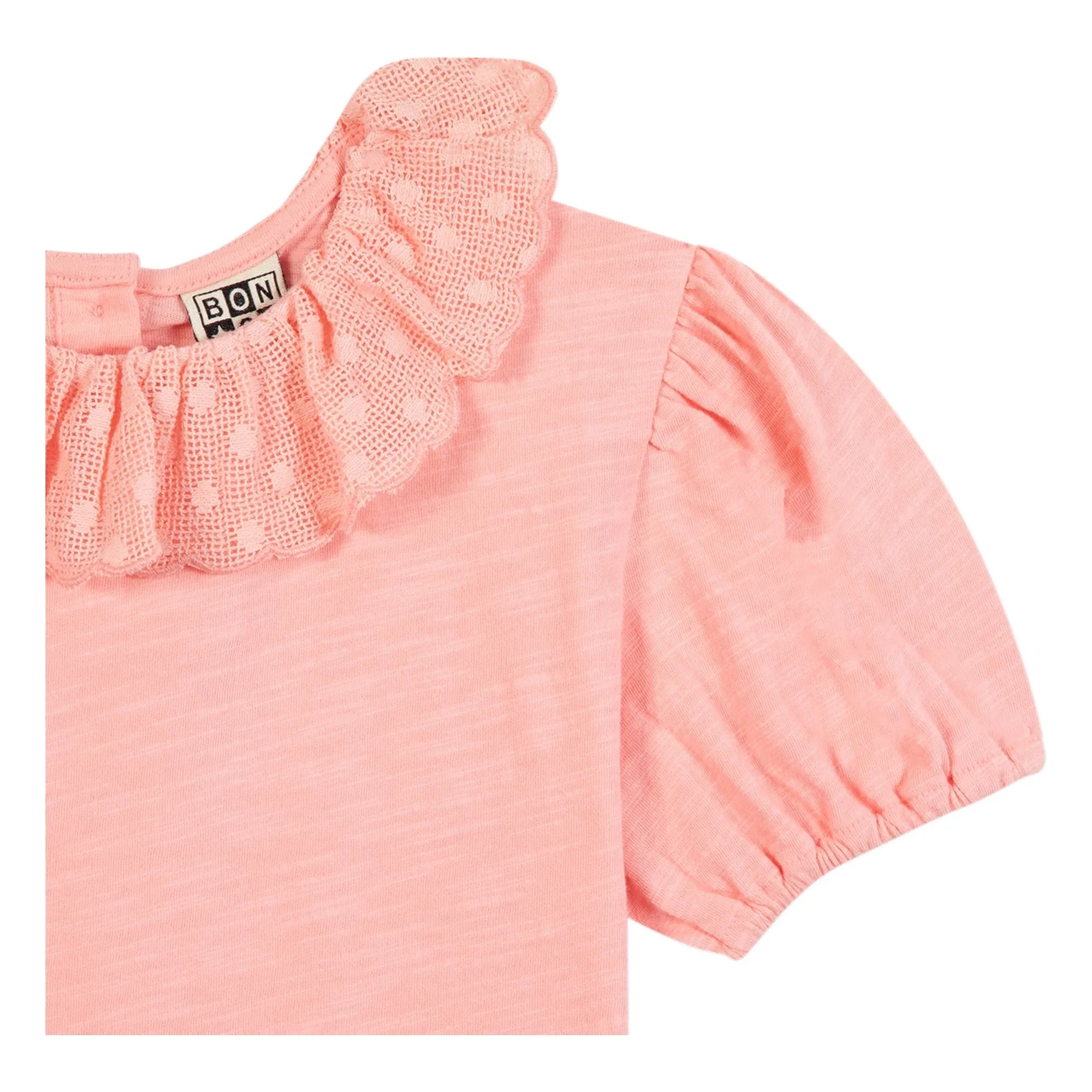 Bonton - Niris besticktes Poloshirt | Puderrosa