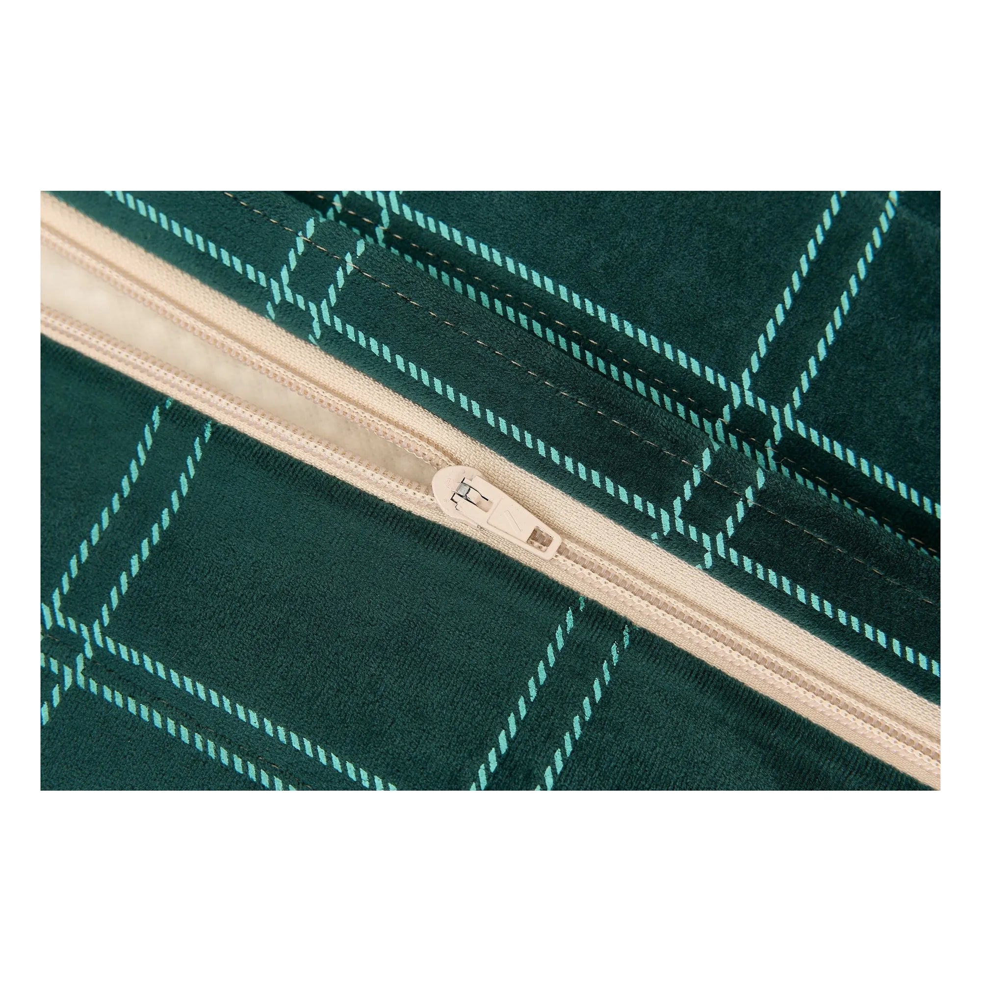 Nobodinoz – Lange Cord-Sitzsack | Grün