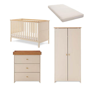 Obaby Evie 3 Piece Room Set - Cashmere-Nursery Sets-Cashmere-No Mattress | Natural Baby Shower