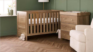 Obaby Nika 2 Piece Room Set - Oak-Nursery Sets-Oak-One Size | Natural Baby Shower