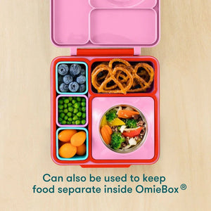 OmieBox Bento Box Innenfächer 2er-Set Rot und Gelb