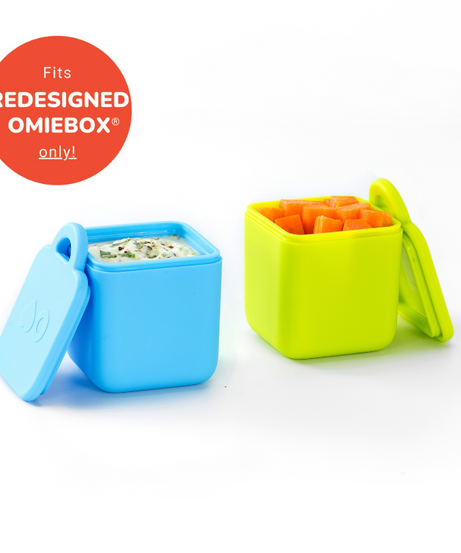 Omiebox - Bento Box Innenfacheinsätze 2er Set Blau/Grün