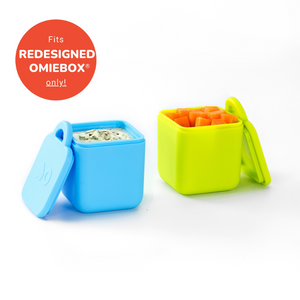 Omiebox - Bento Box Innenbehälter 2er Set Blau/Grün