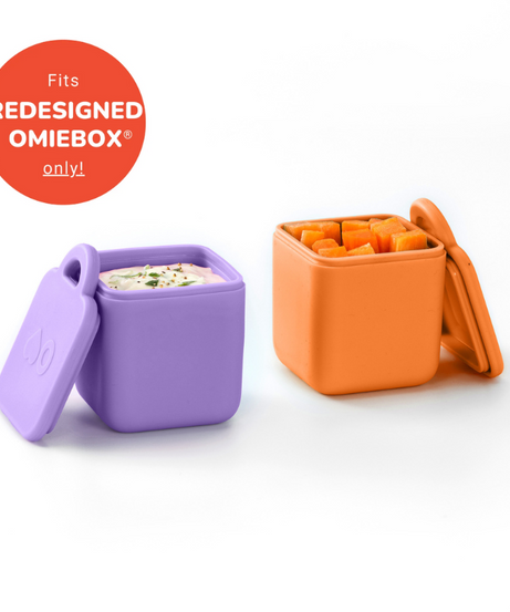Omiebox - Bento Box Innenfacheinsätze 2er Set Lila/Orange
