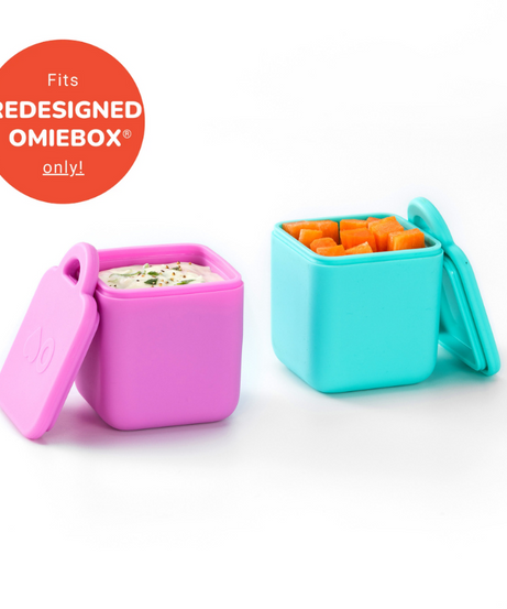 Omiebox - Bento Box Innenfacheinsätze 2er Set Rosa/Türkis