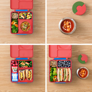 OmieBox Thermoisolierte rote Bento-Lunchbox