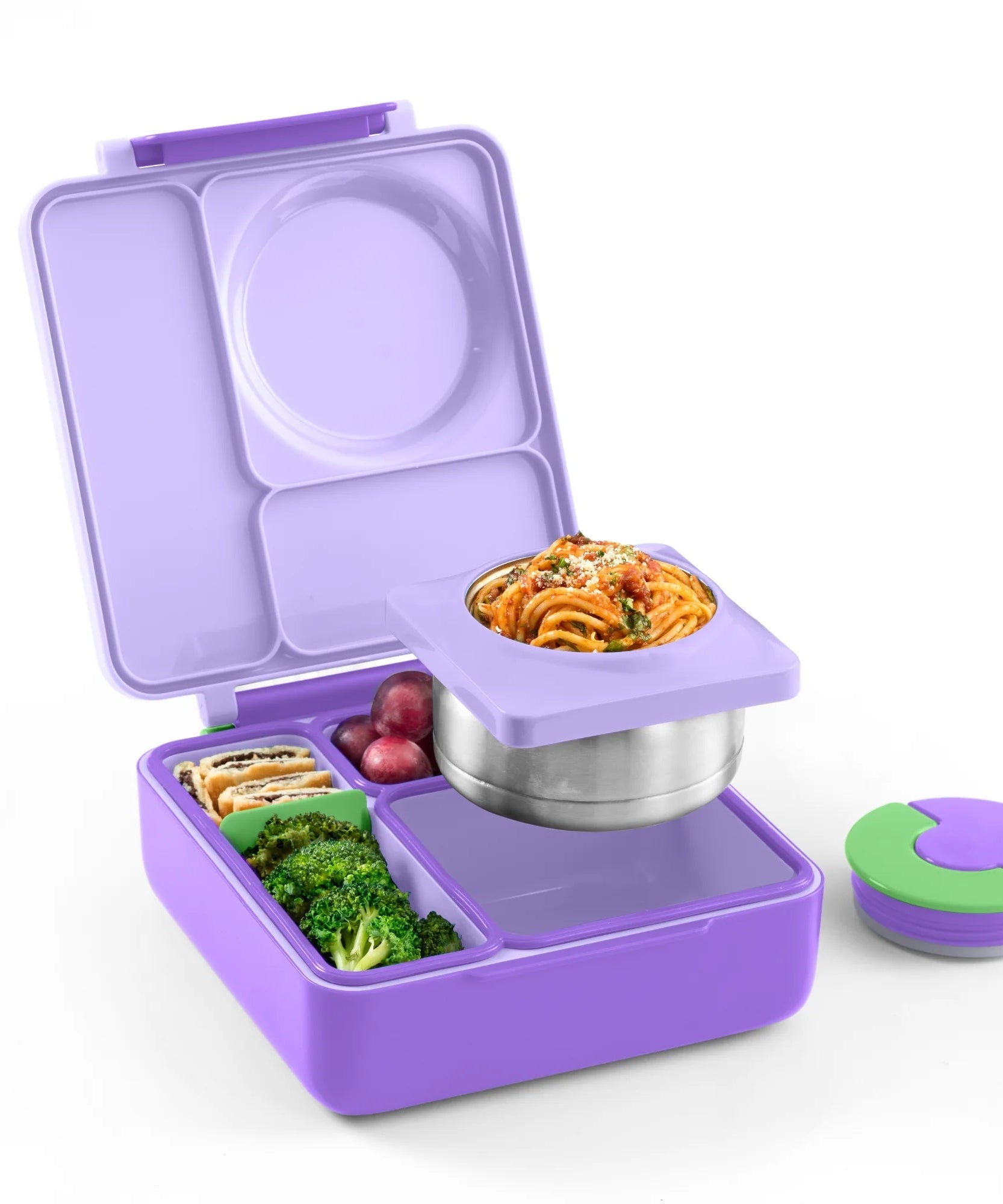 Omiebox - Wärmeisolierte lila Bento Essensbox
