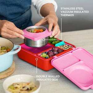 OmieBox - Isolierte Bento-Lunchbox, Pink