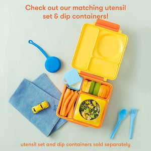 OmieBox Thermoisolierte gelbe Bento-Lunchbox