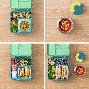 OmieBox - Isolierte Bento-Lunchbox, grün