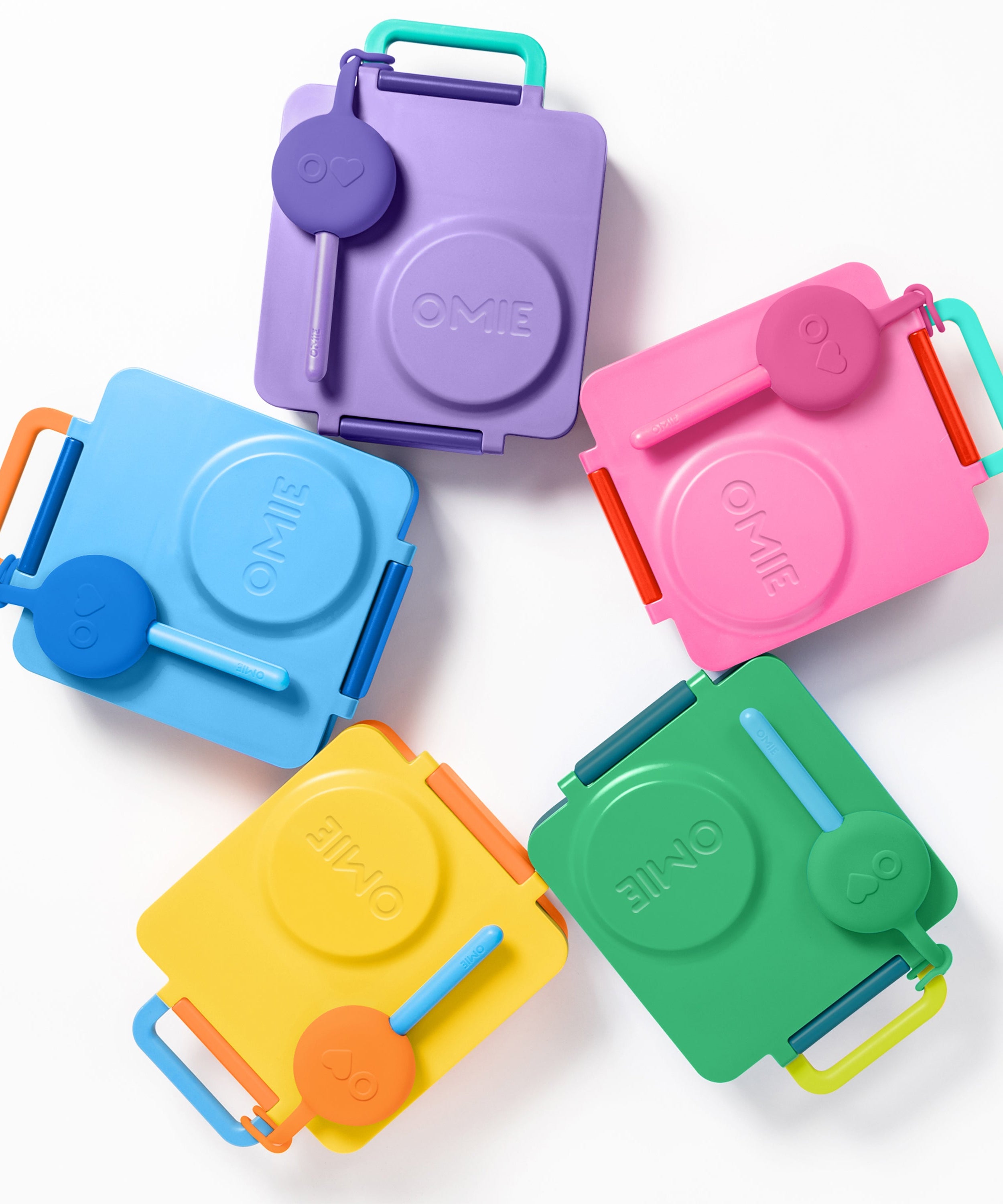 Omiebox - OmiePod Capri Blaues Silikon Gabel- und Löffelset