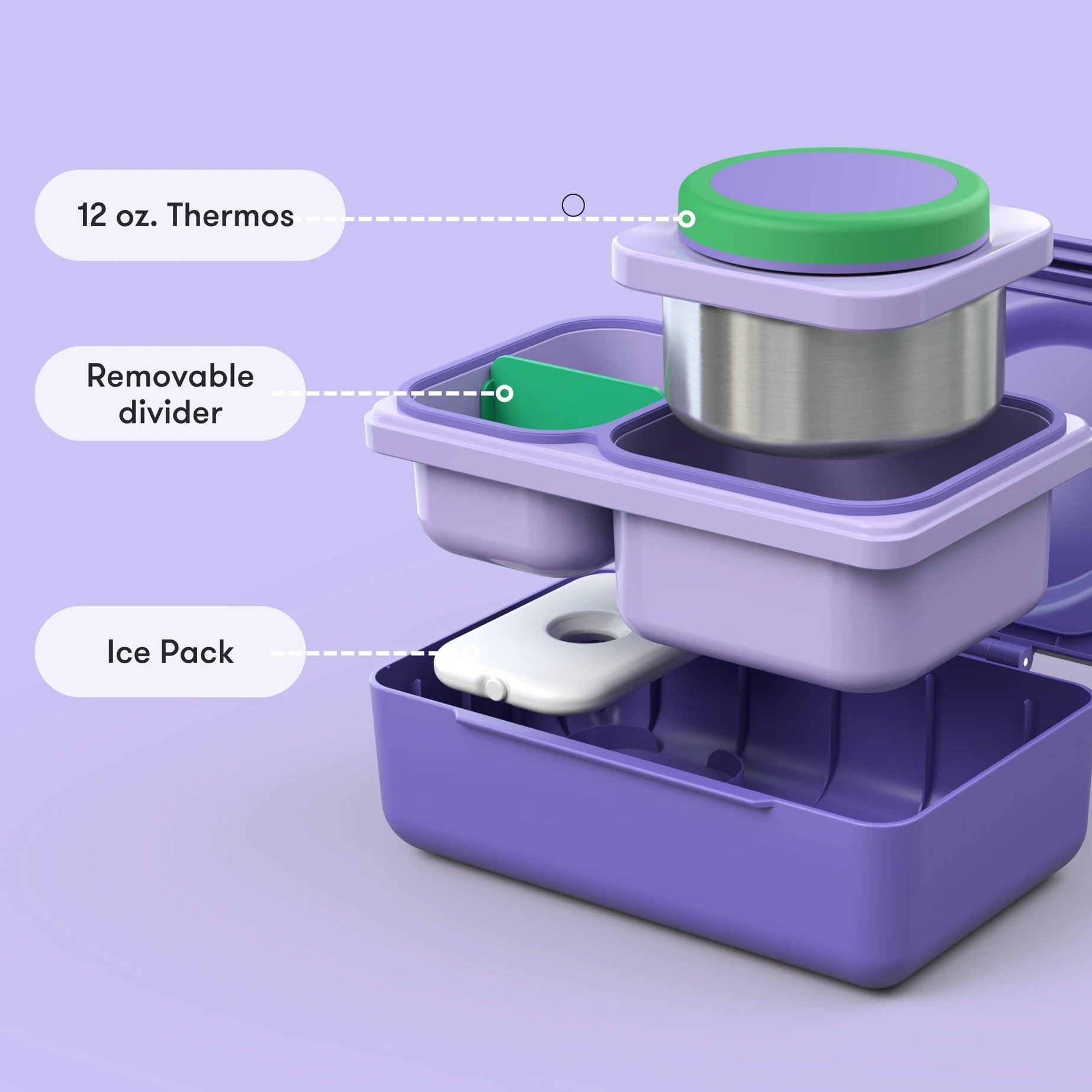 Omiebox - UP Wärmedämmende 2. Generation Galaksi Moru Bento Essensbox
