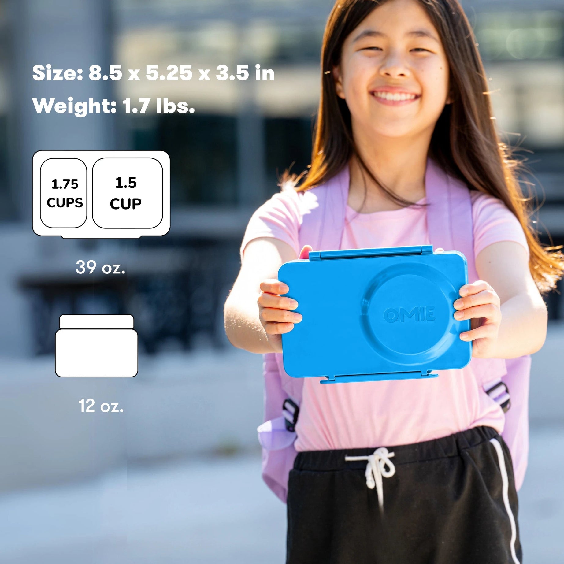 Omiebox - UP Wärmedämmung 2. Generation Kosmisch Blau Bento Essensbox