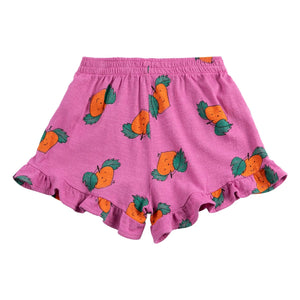 Bobo Choses - Orange Rüschen-Shorts Bio-Baumwolle | Lila