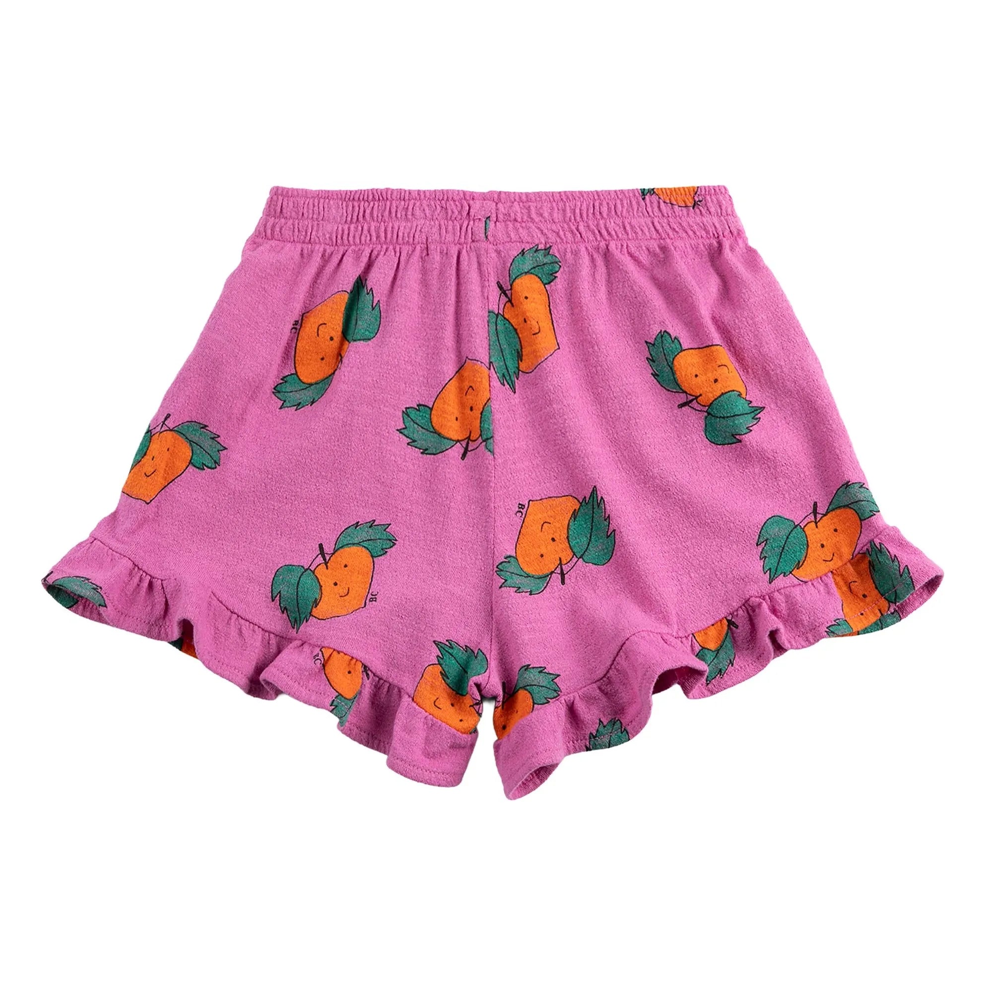 Bobo Choses - Orange Rüschen-Shorts Bio-Baumwolle | Lila