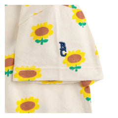 Bobo Choses - Bio-Baumwoll-Sonnenblumen-Strampler | Ecru