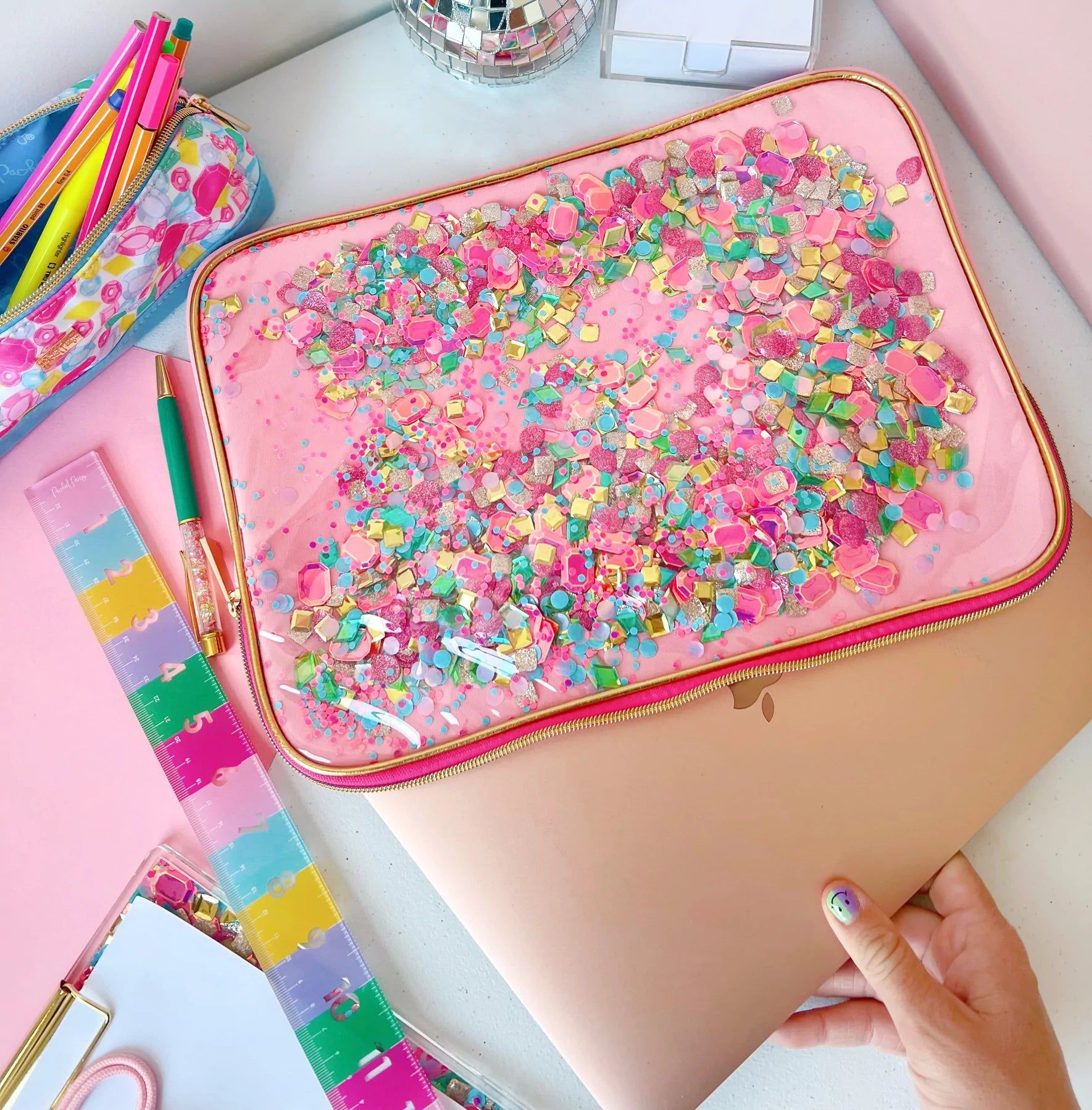 Gepackte Party – Konfetti-Laptoptasche 