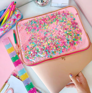 Gepackte Party – Konfetti-Laptoptasche 