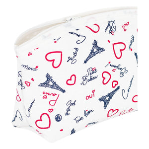 Petit Bateau – Pariser Federmappe Bio-Baumwolle | Weiß
