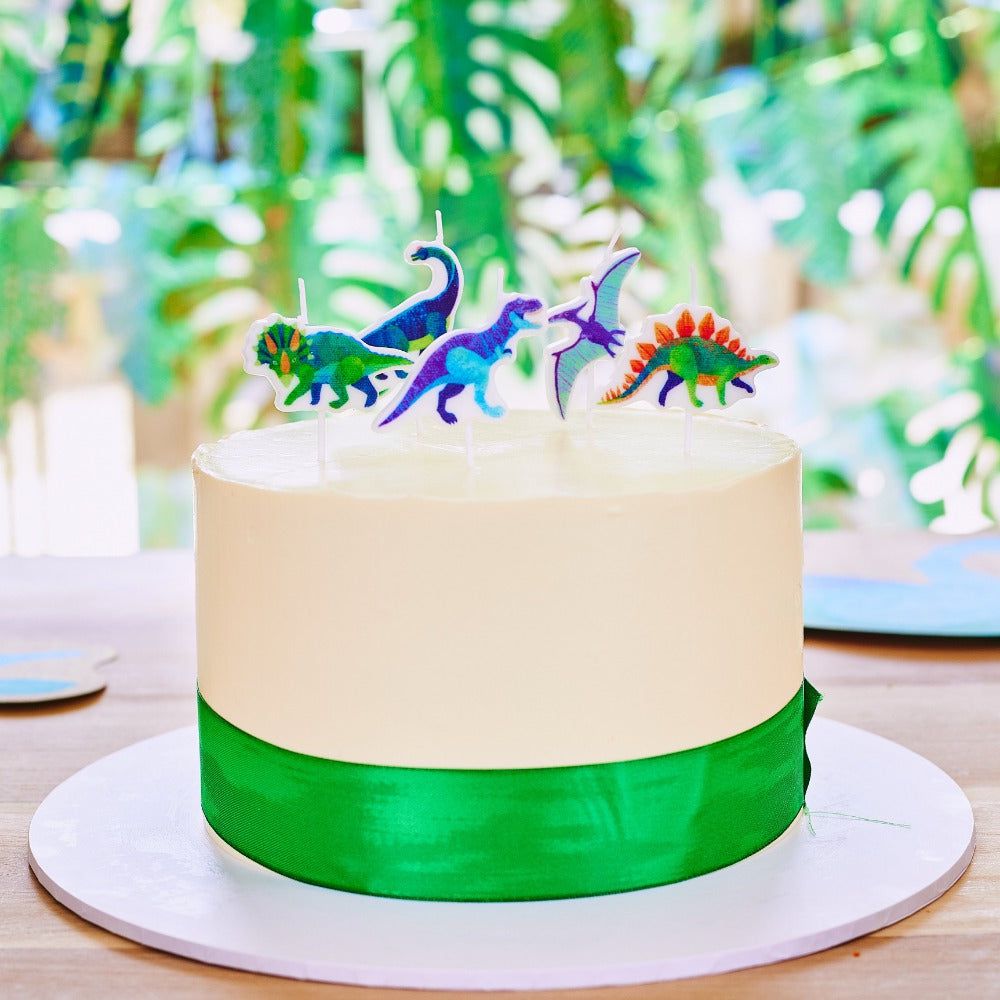 Party Pieces - Entdecker Dino 5er Partykerzen