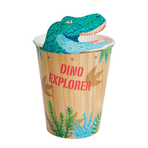 Party Pieces - Kaşif Dino 8er Party Pappbecher