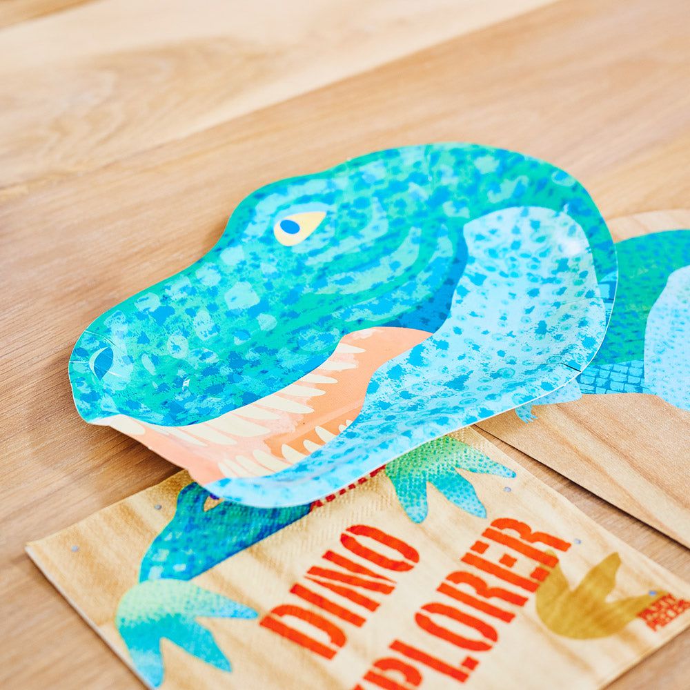 Party Pieces - Entdecker Dino 8er Pack Partyteller