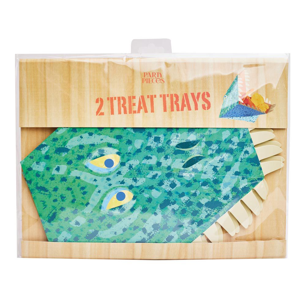 Party Pieces – Explorer Dino Party-Leckerli-Tablett aus Papier 
