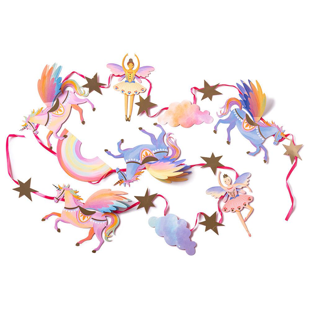 Party-Stücke – Einhorn-Hängeornamente, 3 Meter lang 