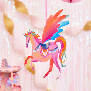 Party-Stücke – 5-teilige Einhorn-Party-Hängedekorationen 