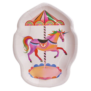 Party Pieces - Einhorn 8er Partyteller aus Pappe