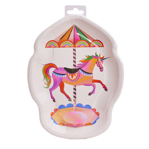 Party Pieces - Einhorn 8er Partyteller aus Pappe