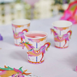 Party Pieces – Einhorn-Party-Pappbecher im 8er-Pack 