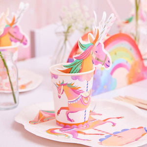 Party Pieces – Einhorn-Party-Pappbecher im 8er-Pack 
