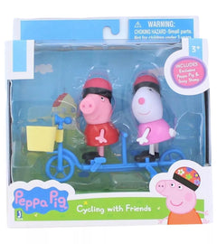 Peppa Pig – Spielfiguren-Set auf Fahrradausflug mit Freundin