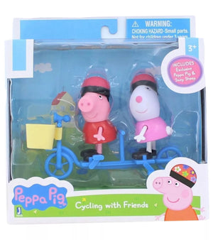 Peppa Pig – Spielfiguren-Set auf Fahrradausflug mit Freundin