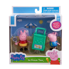 Peppa Wutz - Peppa und George Eiswagen Figuren-Spielset