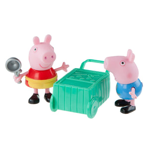 Peppa Wutz - Peppa und George Eiswagen Figuren-Spielset