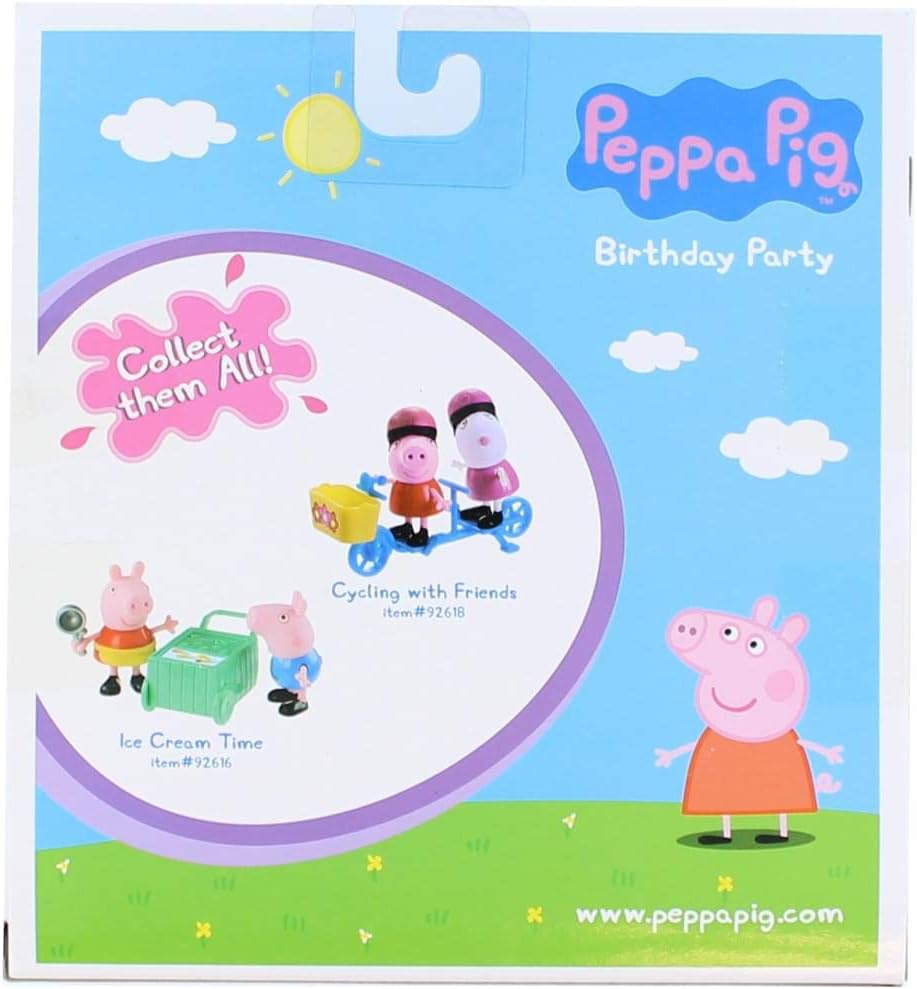 Peppa Pig - Peppa & Candy Katzen Geburtstagsfeier Figuren Spielzeug Set