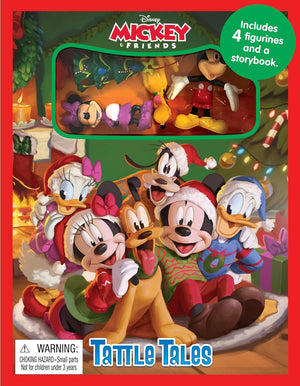 Phidal - Mickey und Freunde Weihnachtsspaß Aktivitäts- und Geschichtenbuch mit Spielfiguren (Englisch)