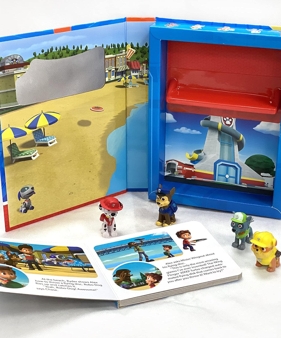 Phidal - Paw Patrol Tattle Tales Figuren-Spielzeug Englisches Aktivitäts- und Geschichtenbuch