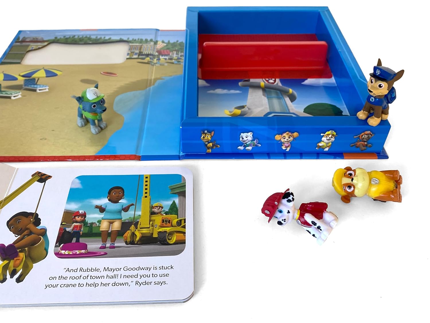 Phidal - Paw Patrol Tattle Tales Figuren-Spielzeug Englisches Aktivitäts- und Geschichtenbuch