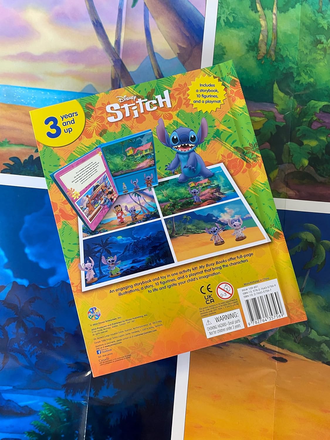 Phidal - Stitch Figür Oyuncaklı İngilizce Aktivite ve Hikaye Kitabı