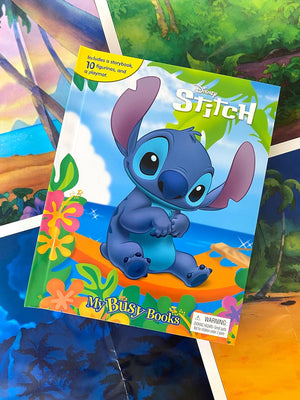 Phidal - Stitch Figur, Englisches Aktivitäts- und Geschichtenbuch mit Spielzeug