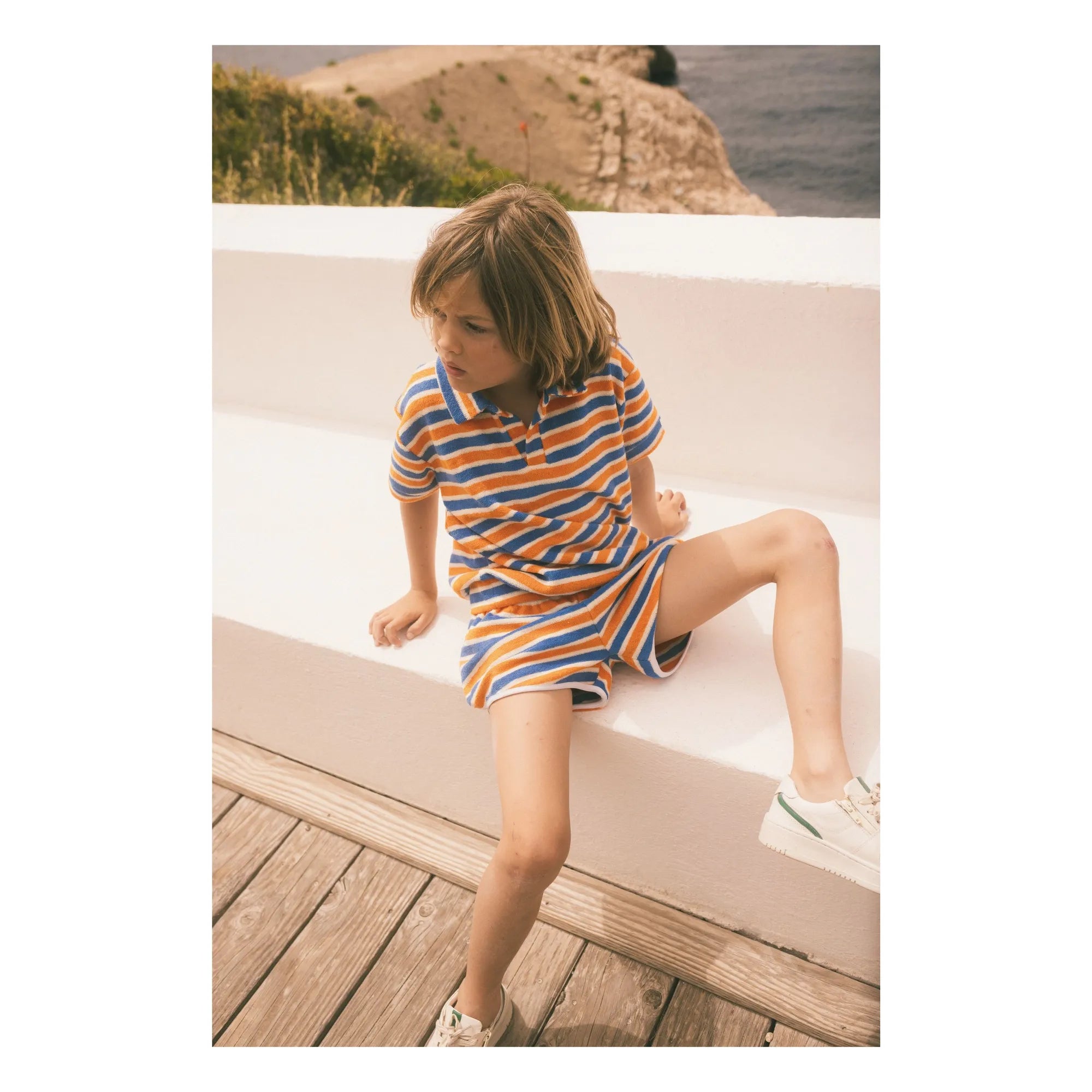 We Are Kids - Polo Léonard Bio-Frottee | Orange