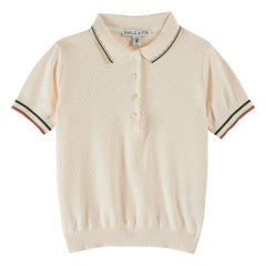 Emile et Ida - Polo Pointelle | Creme