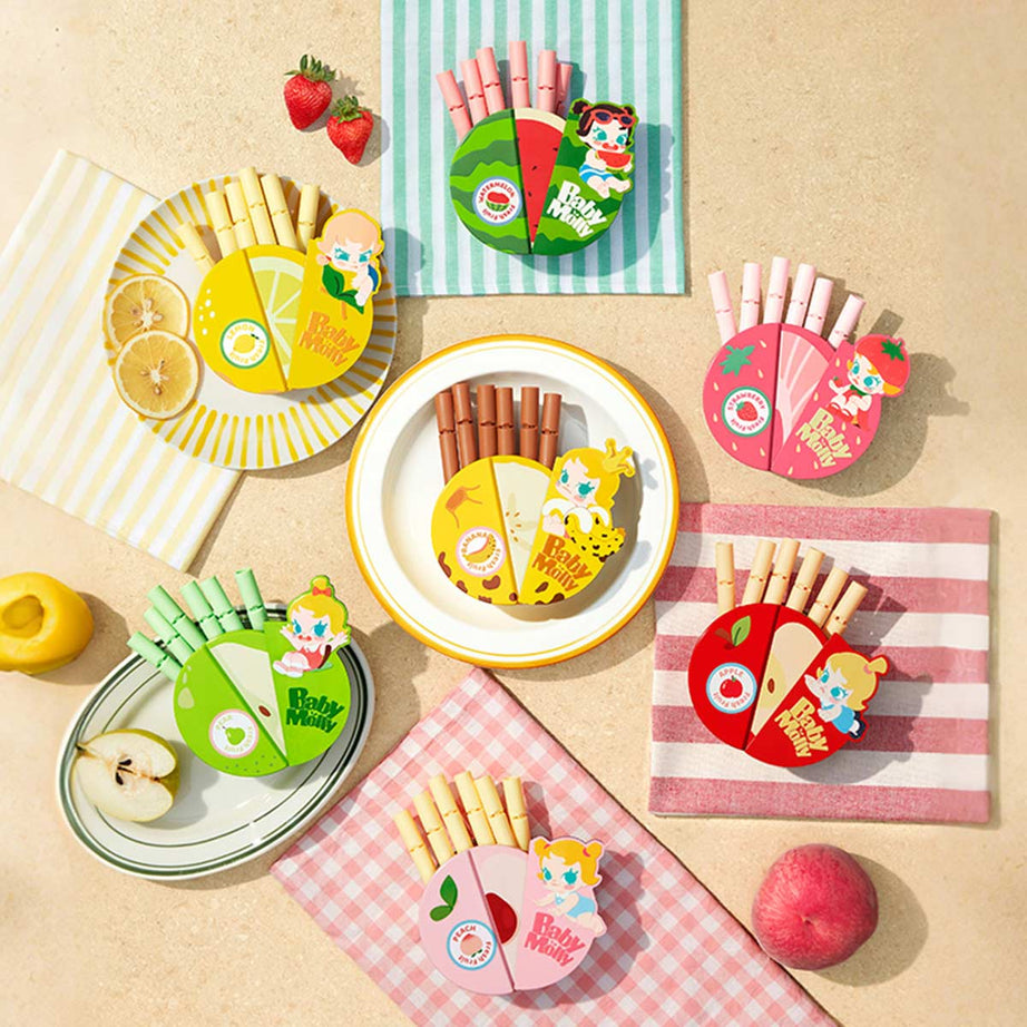 Pop Mart - Original Baby Molly Fruchtiges Aroma Serie Magnetisch Verschlossen Aufbewahrungsbox Set