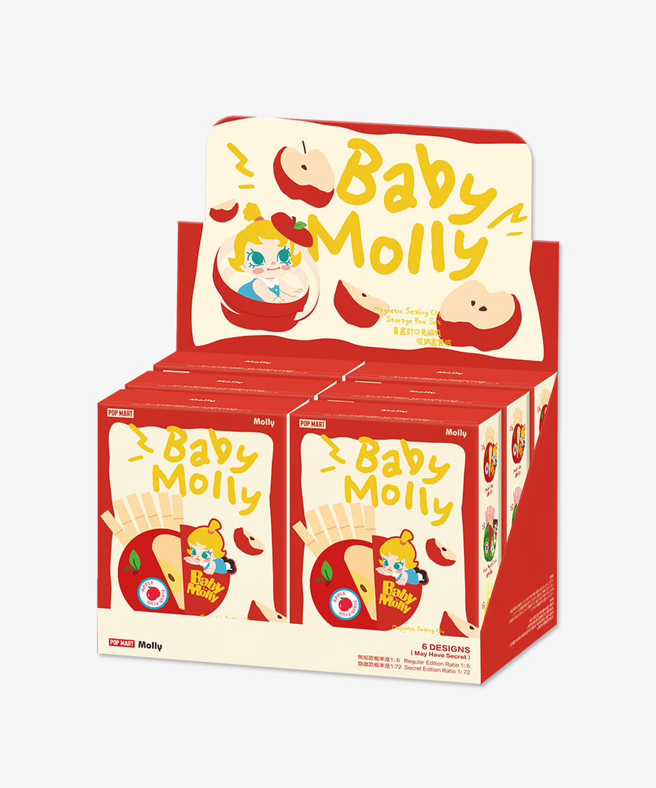 Pop Mart - Orijinal Baby Molly Meyveli Aroma Serisi Manyetik Kilitli Saklama Kör Kutu Seti