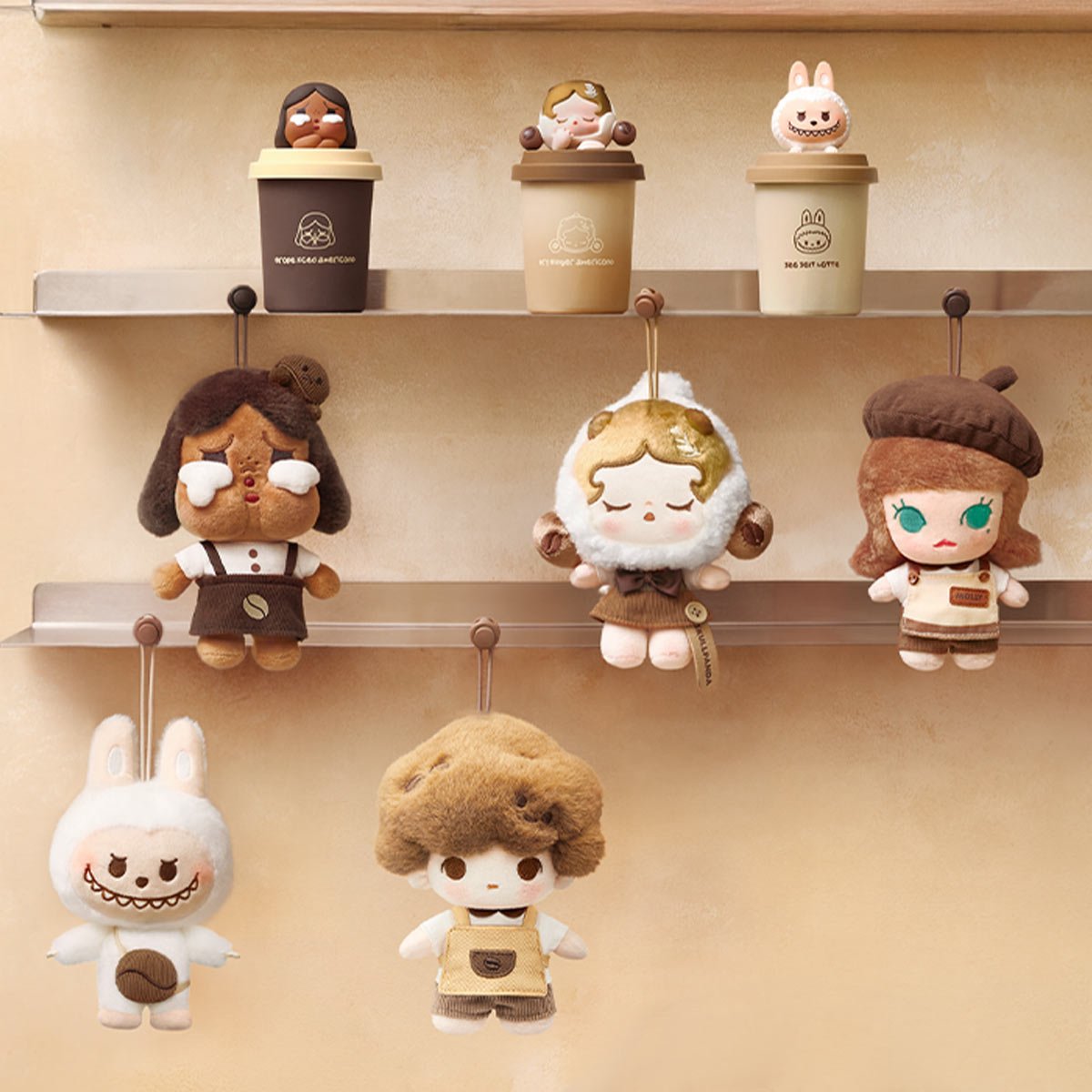 Pop Mart - Original Bean Coffee Factory Plüschtier Überraschungs-Blindpack