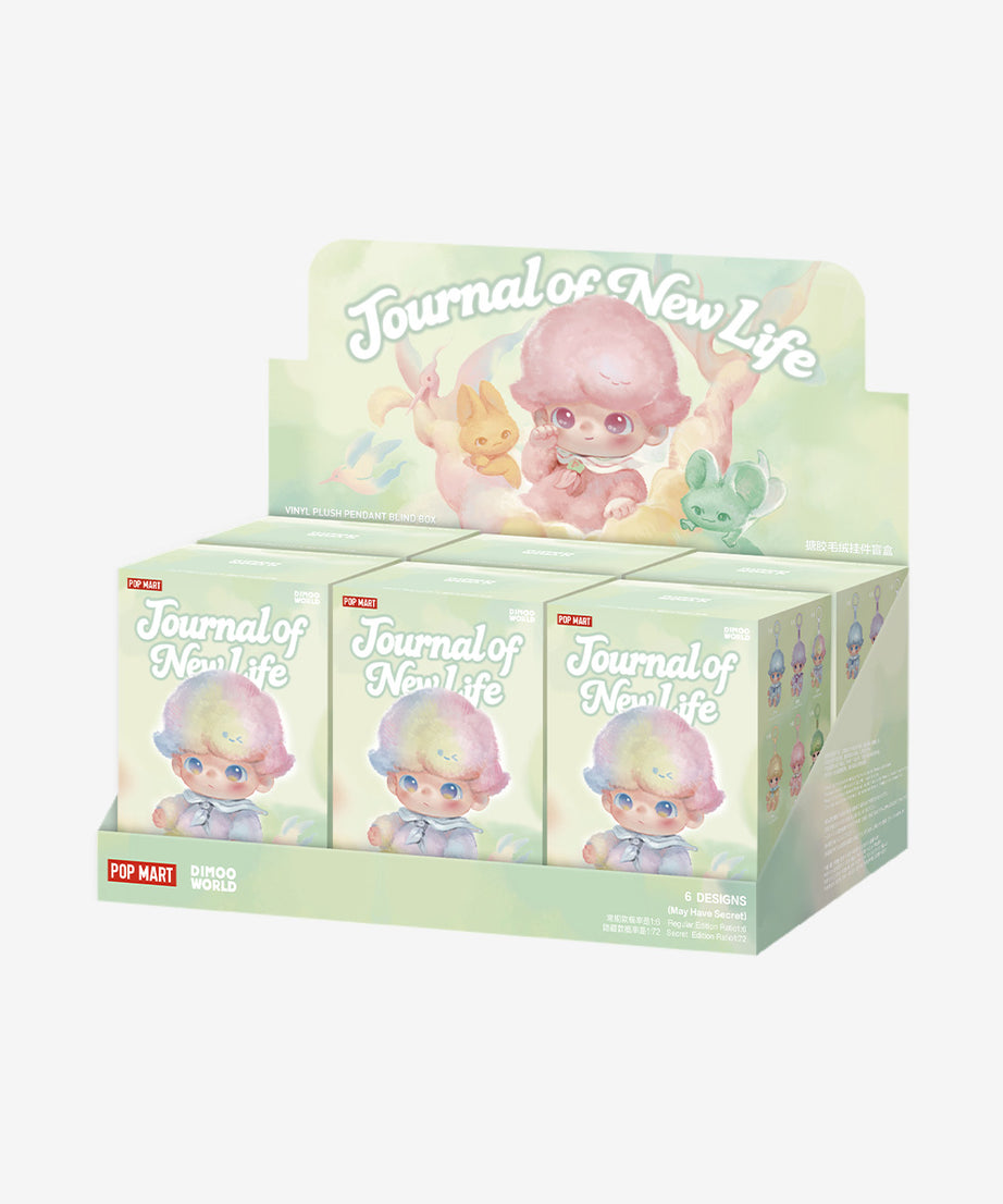 Pop Mart - Original DIMOO Journal des neuen Lebens Serie Vinyl Plüsch Puppe Überraschung Blindpaket